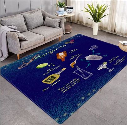 Watered flower and Half Circle Living Room, Bedroom Living Room Floor Carpets